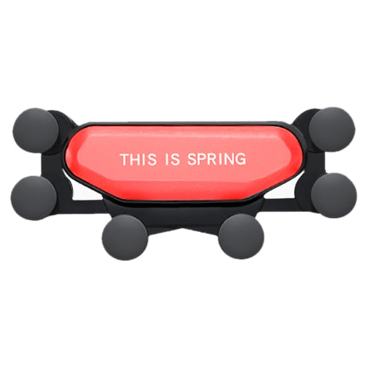 Car Air Outlet Six-claw Gravity Mobile Phone Holder Bracket (Red) by buy2fix