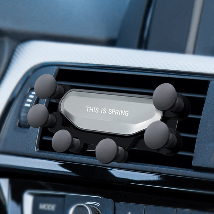 Car Air Outlet Six-claw Gravity Mobile Phone Holder Bracket (Silver) by buy2fix