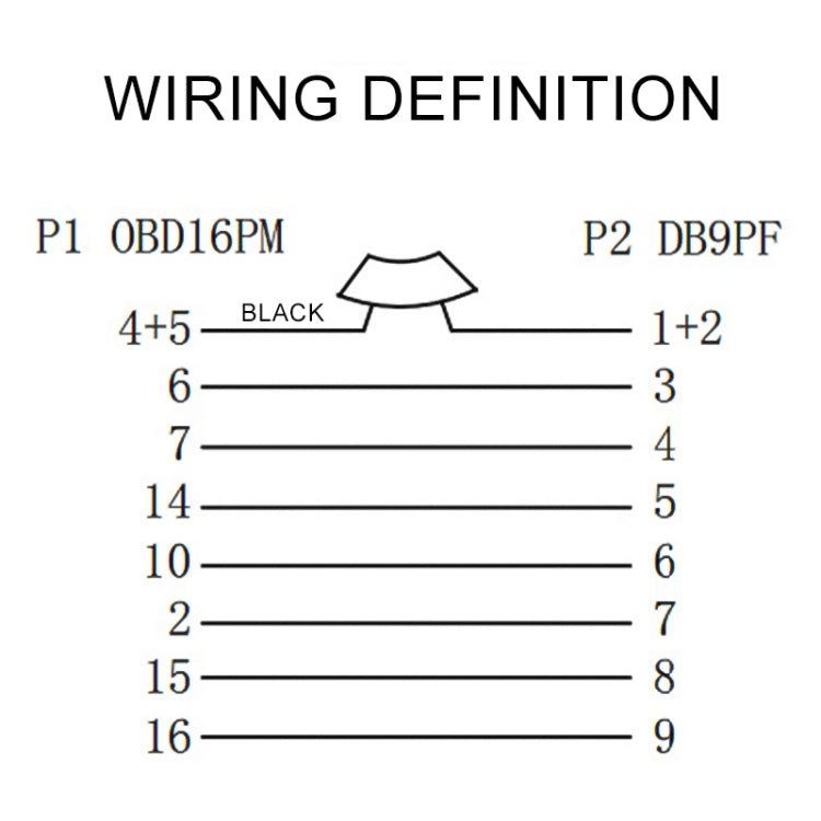 Car OBD Extended Diagnostic Tool OBD2 16PIN to DB9 Serial RS232 Cable with Switch - Cables & Connectors by buy2fix | Online Shopping UK | buy2fix