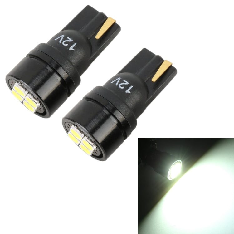 2 PCS T10 DC12V / 1.8W / 6000K / 140LM 4LEDs SMD-3030 Car Clearance Light - Clearance Lights by buy2fix | Online Shopping UK | buy2fix