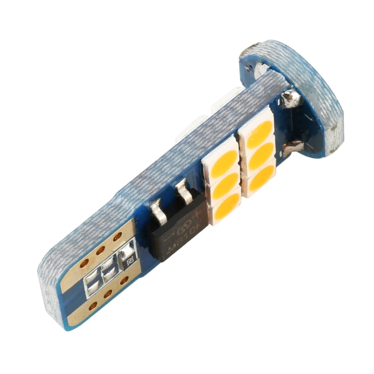 2 PCS T10 DC12 / 1W 9LEDs SMD-3030 Car Clearance Light(Yellow Light) - Clearance Lights by buy2fix | Online Shopping UK | buy2fix
