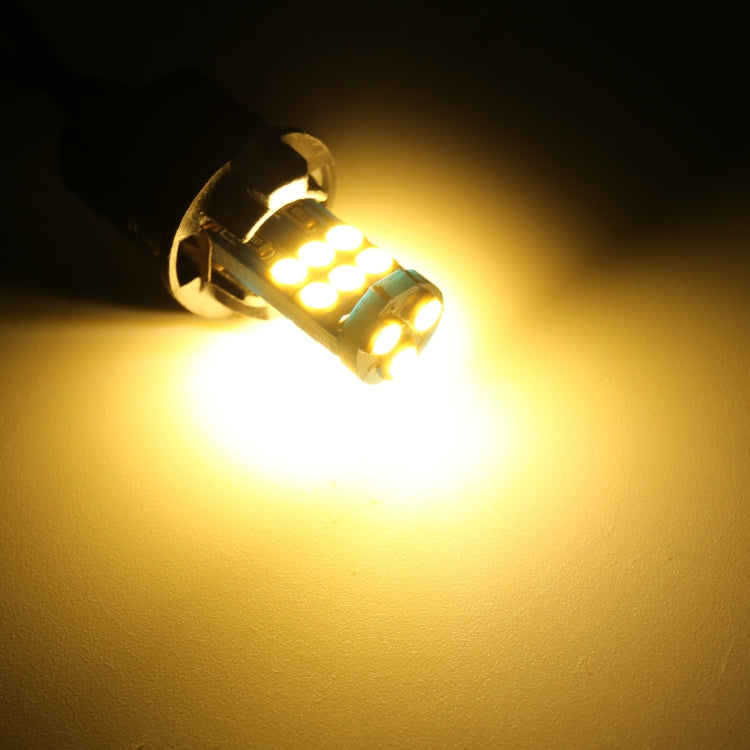 2 PCS T10 DC12 / 1W 9LEDs SMD-3030 Car Clearance Light(Yellow Light) - Clearance Lights by buy2fix | Online Shopping UK | buy2fix