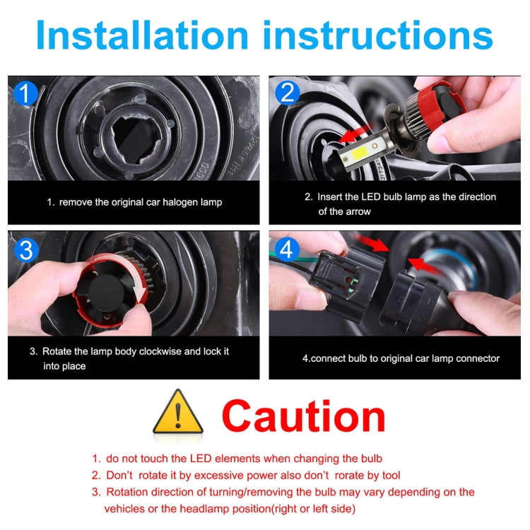 2 PCS EV18 H7 DC9-30V 20W 6000K 2500LM Car LED Headlight Lamps - LED Headlamps by buy2fix | Online Shopping UK | buy2fix