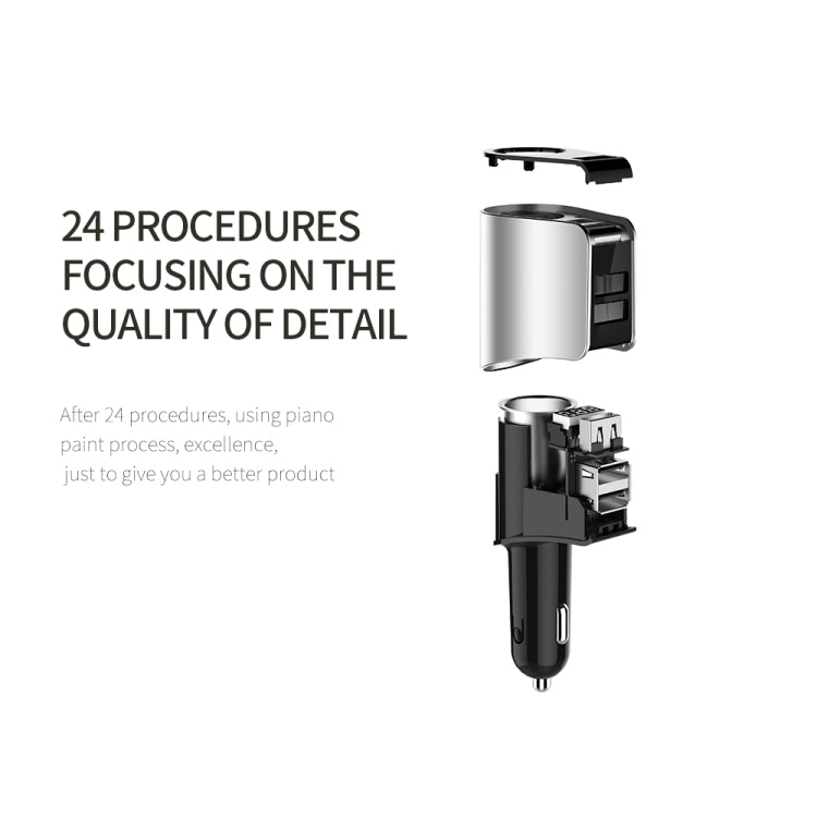 Car Multi-functional Three USB Charger Adapter 3 in 1 Fast Charger - Car Charger by buy2fix | Online Shopping UK | buy2fix