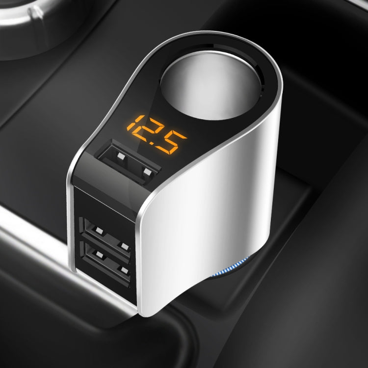 Car Multi-functional Three USB Charger Adapter 3 in 1 Fast Charger - Car Charger by buy2fix | Online Shopping UK | buy2fix