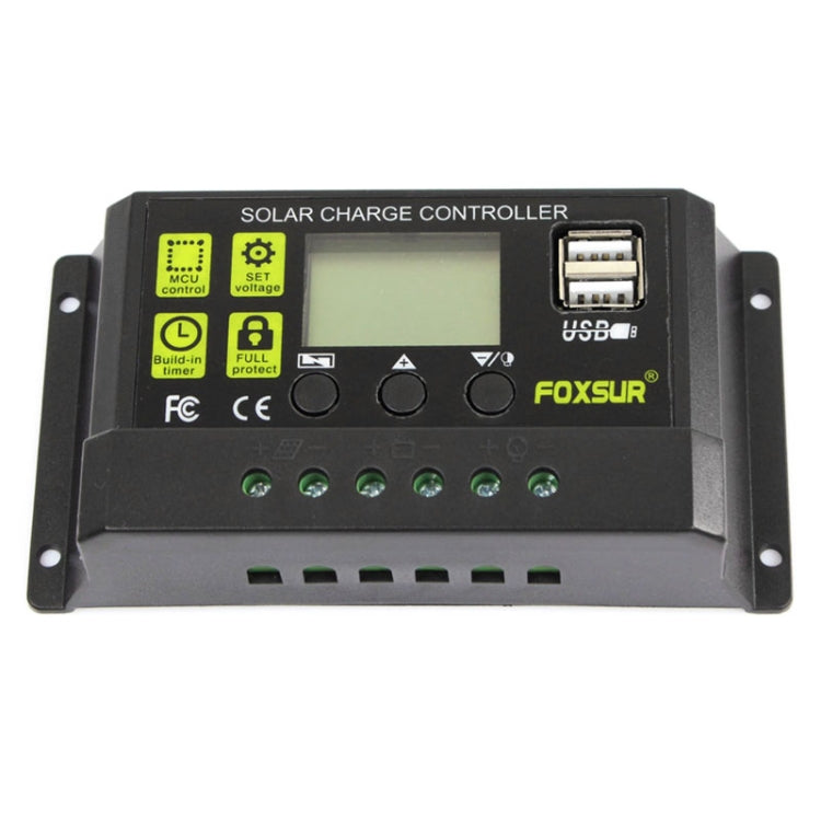 FOXSUR 30A Solar Charge Controller 12V / 24V Automatic Identification Controller - Others by buy2fix | Online Shopping UK | buy2fix
