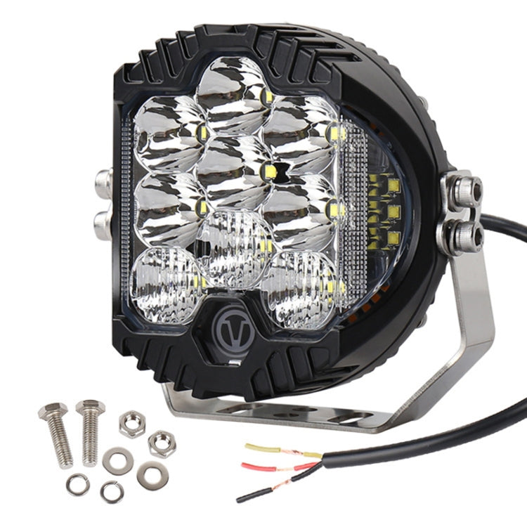 5 inch DC12V-24V 5000LM 6500K 50W Car LED Headlight for Jeep Wrangler / Harley - LED Headlamps by buy2fix | Online Shopping UK | buy2fix