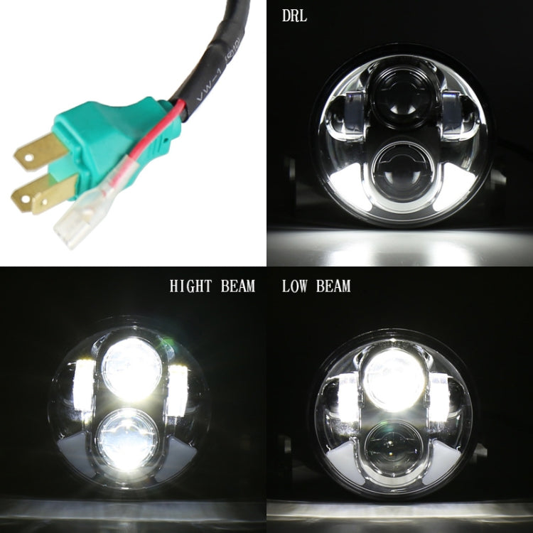 5.75 inch DC12V 6000K-6500K 40W Car LED Headlight for Harley (Black) - LED Headlamps by buy2fix | Online Shopping UK | buy2fix