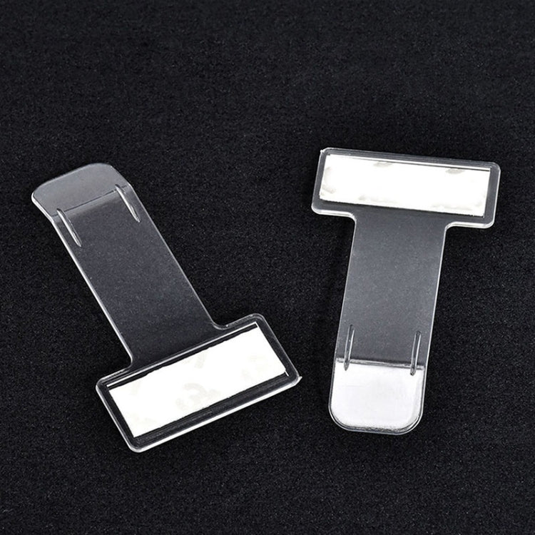 10 PCS Car Plastic Mounted Bill Clip Holder Parking Timing Car Ticket Holder - by buy2fix | Online Shopping UK | buy2fix