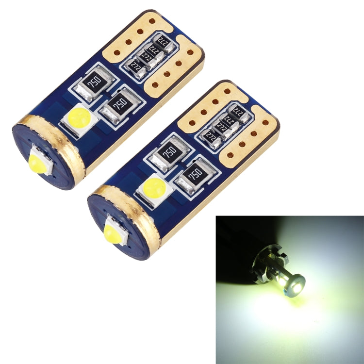 2 PCS T10 / W5W / 168 / 194 DC12V / 1.2W / 6000K / 85LM 3LEDs SMD-3030 Car Clearance Light - Clearance Lights by buy2fix | Online Shopping UK | buy2fix