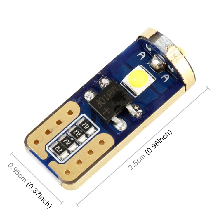 2 PCS T10 / W5W / 168 / 194 DC12V / 1.2W / 6000K / 85LM 3LEDs SMD-3030 Car Clearance Light - Clearance Lights by buy2fix | Online Shopping UK | buy2fix