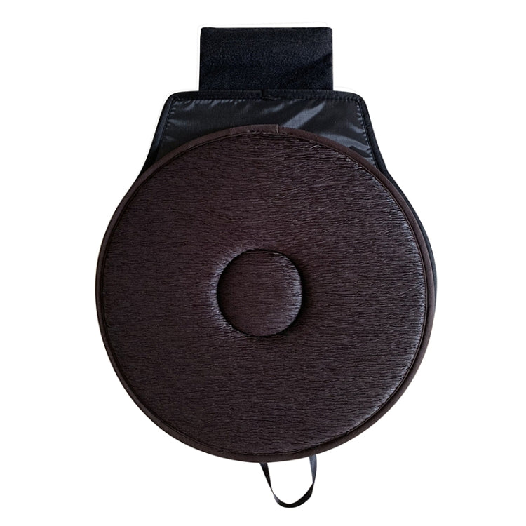 360 Degree Rotation Car Seat Cushion Whirling Seat Mat (Coffee) - Seat Accessories by buy2fix | Online Shopping UK | buy2fix
