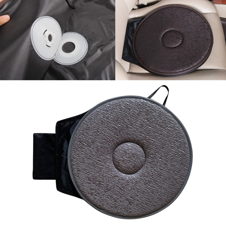 360 Degree Rotation Car Seat Cushion Whirling Seat Mat (Grey) - Seat Accessories by buy2fix | Online Shopping UK | buy2fix