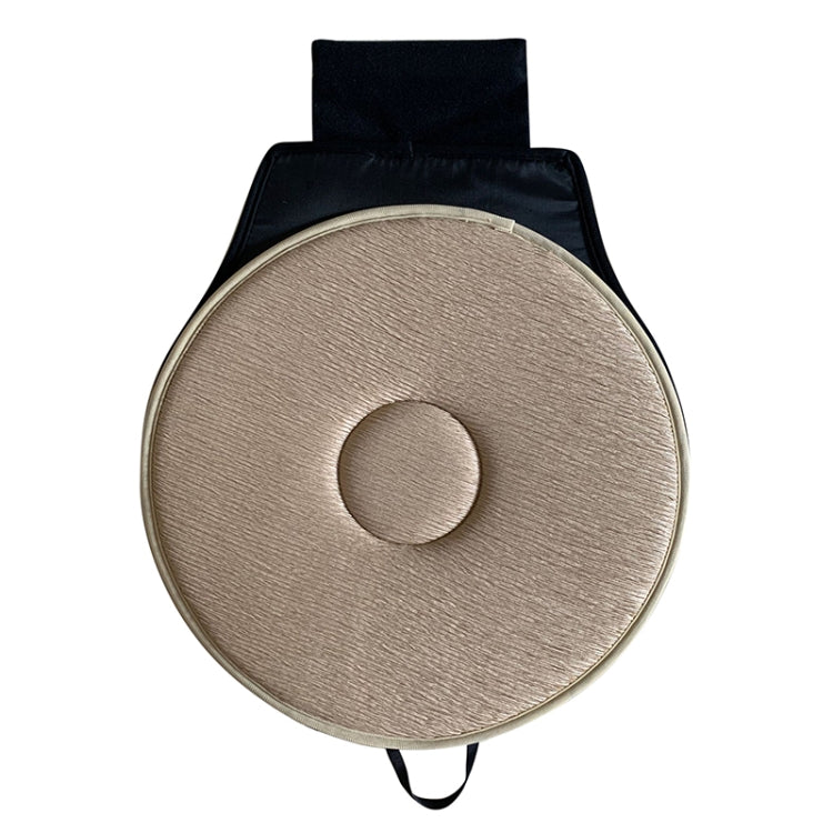 360 Degree Rotation Car Seat Cushion Whirling Seat Mat (Beige) - by buy2fix | Online Shopping UK | buy2fix