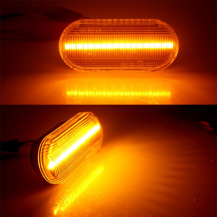 2 PCS D12V / 5W Car LED Leaf Board Side Flowing Water Turn Signal Light for Volkswagen(Transparent) - Arrow Turn Lights by buy2fix | Online Shopping UK | buy2fix