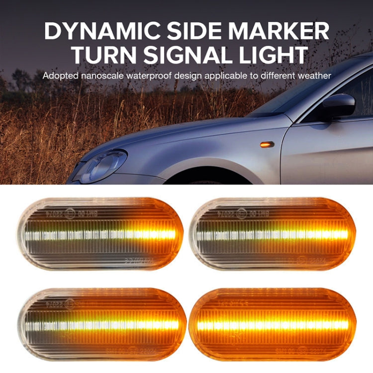 2 PCS D12V / 5W Car LED Leaf Board Side Flowing Water Turn Signal Light for Volkswagen(Transparent) - Arrow Turn Lights by buy2fix | Online Shopping UK | buy2fix
