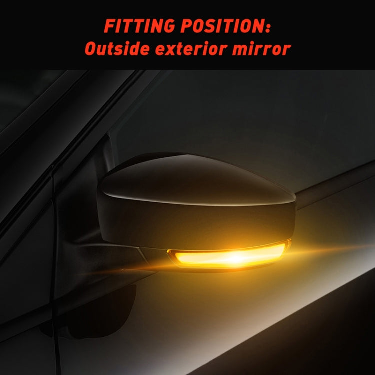 2 PCS D12V / 5W Car LED Dynamic Blinker Reversing Light Flowing Water Turn Signal Light for Ford - Arrow Turn Lights by buy2fix | Online Shopping UK | buy2fix