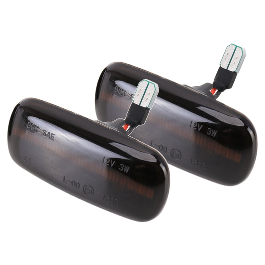 2 PCS DC12V / 3W Car LED Dynamic Blinker Side Lights Flowing Water Turn Signal Light for Audi, Yellow Light by buy2fix