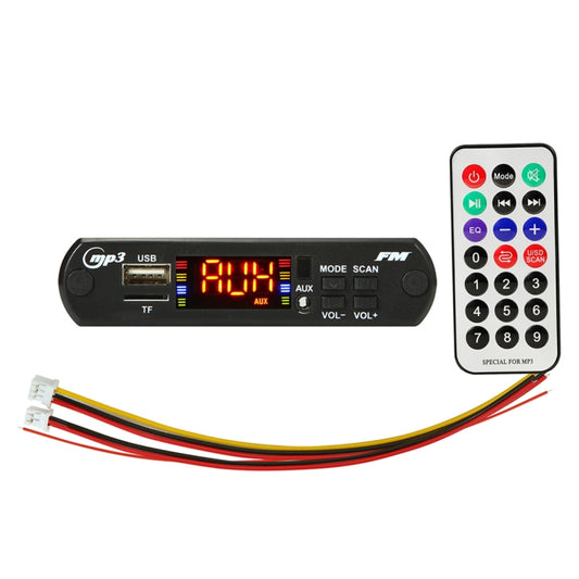 Car 12V Audio MP3 Player Decoder Board FM Radio TF USB 3.5mm AUX, with Bluetooth Function & Remote Control by buy2fix