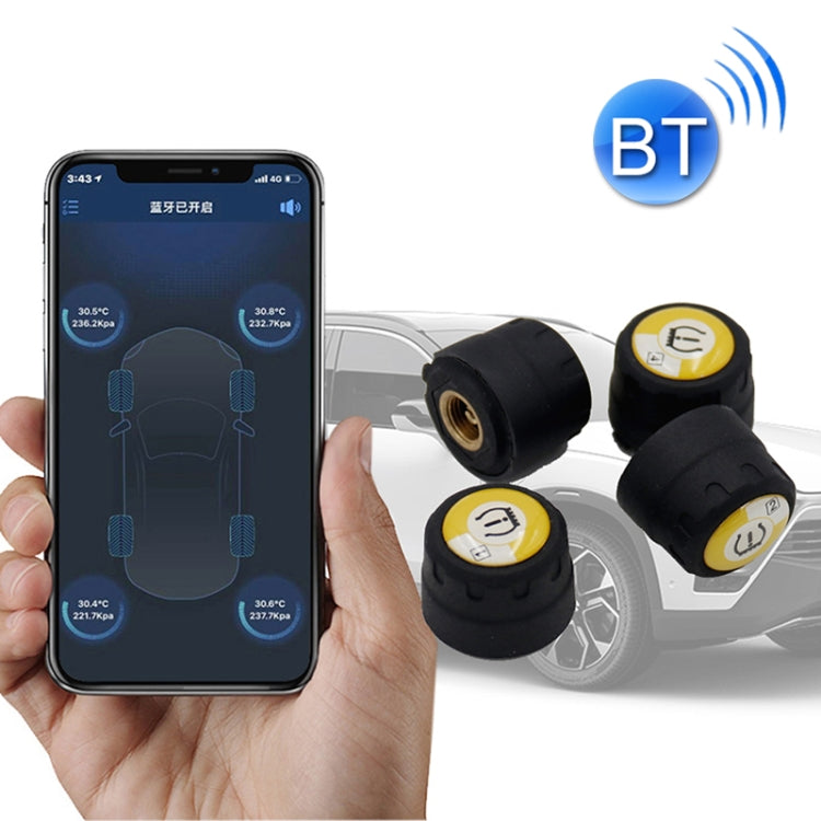 Bluetooth 4.0 TPMS Car External Tire Pressure Monitoring Pressure Detection System - Tire Pressure Gauges by buy2fix | Online Shopping UK | buy2fix