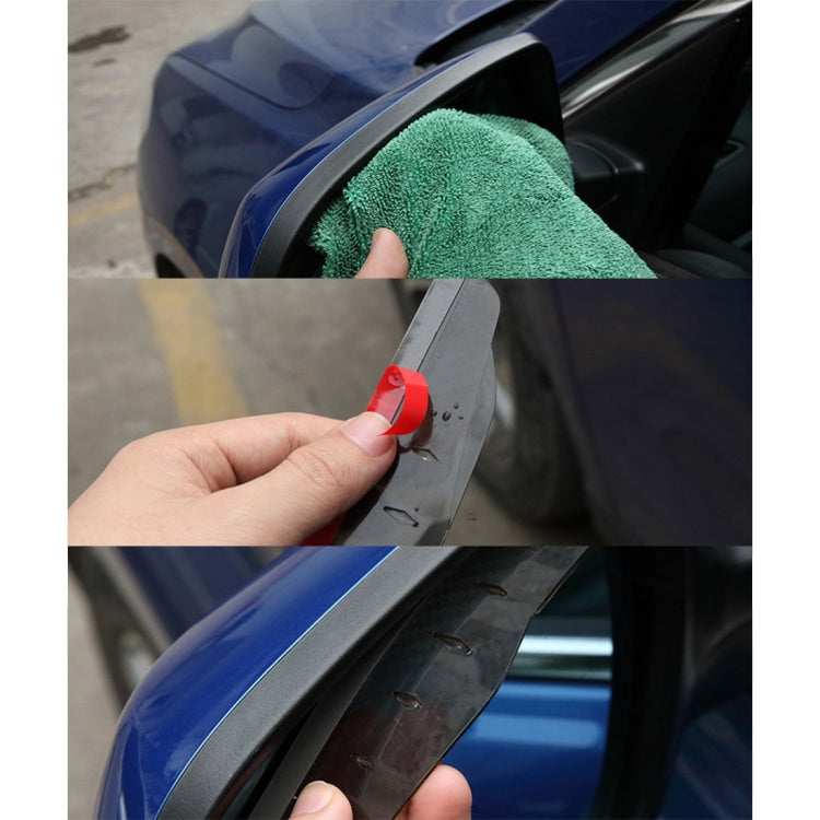 1 Pair 3R-2156 Universal Car Rearview Mirror Rain Blades Mirror Eyebrow Rain Cover (Black) - Convex Mirror & Accessories by 3R | Online Shopping UK | buy2fix