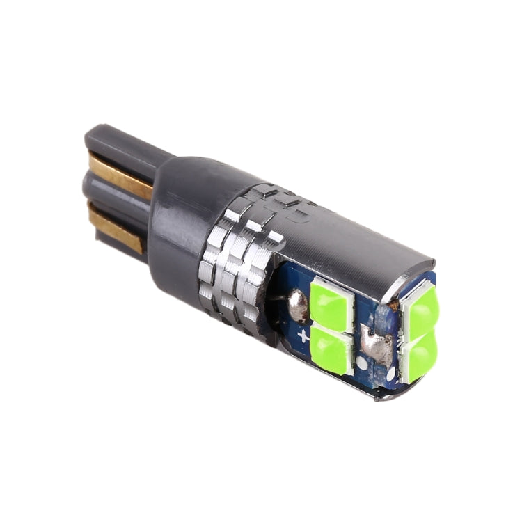 2 PCS T10 / W5W / 168 DC12-24V / 1.8W / 6000K / 140LM Car Clearance Light 4LEDs SMD-3030 Lamp Beads with Decoding & Constant Current (Green Light) - Clearance Lights by buy2fix | Online Shopping UK | buy2fix