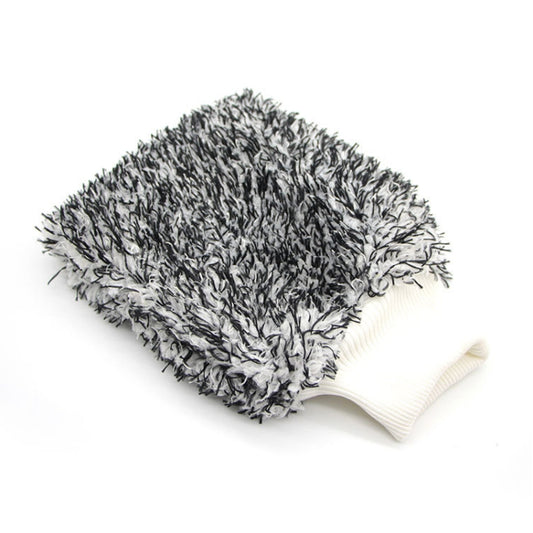 Microfiber Dusting Mitt Car Window Washing Cleaning Cloth Duster Towel Gloves (Black) by buy2fix