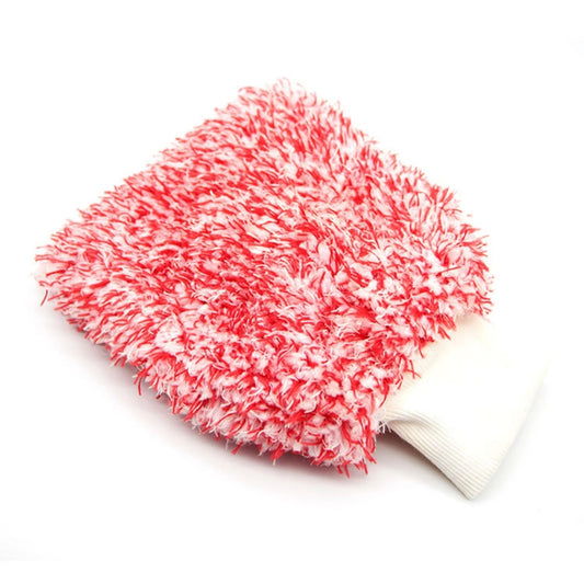 Microfiber Dusting Mitt Car Window Washing Cleaning Cloth Duster Towel Gloves (Red) by buy2fix