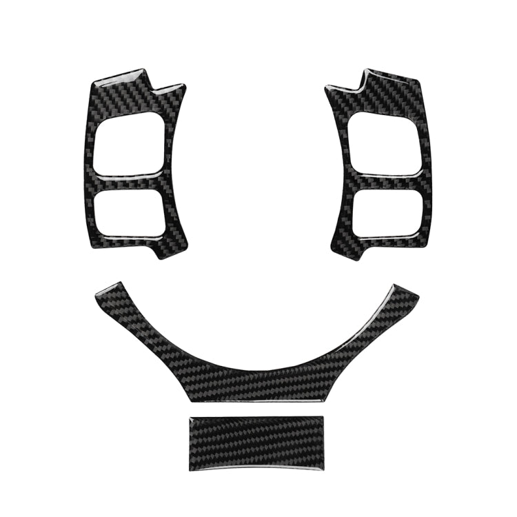 4 in 1 Car Carbon Fiber Steering Wheel Button Decorative Sticker for Lexus IS250 NX200 200t 300h, Left and Right Drive Universal - by buy2fix | Online Shopping UK | buy2fix