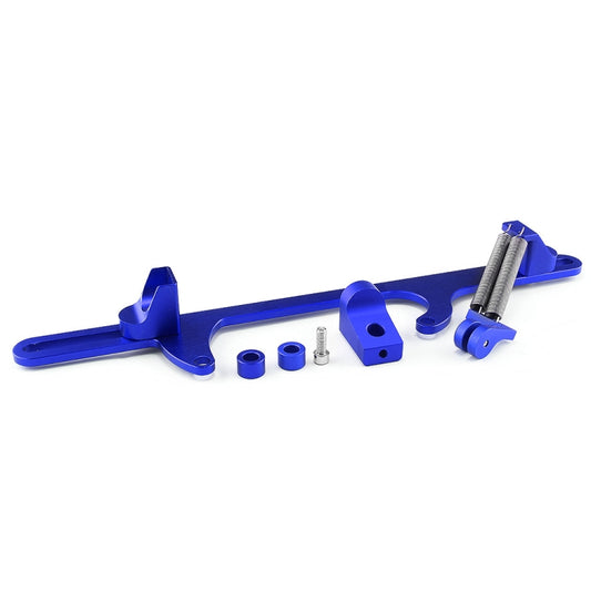 Car Modification Accessories Aluminum Alloy 4500 Series Cable Base Throttle Bracket Throttle Valve Cable(Blue) by buy2fix