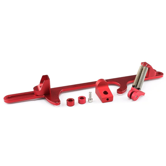 Car Modification Accessories Aluminum Alloy 4500 Series Cable Base Throttle Bracket Throttle Valve Cable(Red) by buy2fix