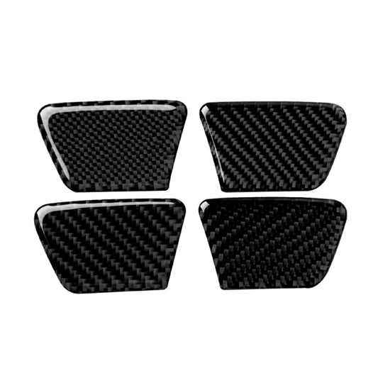 4 PCS Car Carbon Fiber Door Bowl Decorative Sticker for Chevrolet Cruze 2009-2015, Left and Right Drive Universal by buy2fix