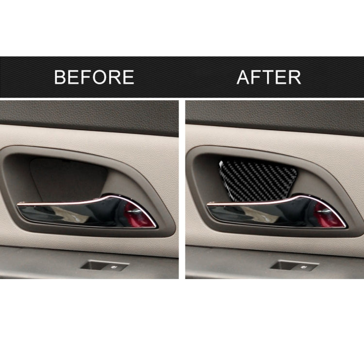 4 PCS Car Carbon Fiber Door Bowl Decorative Sticker for Chevrolet Cruze 2009-2015, Left and Right Drive Universal - Car Interior Mouldings by buy2fix | Online Shopping UK | buy2fix