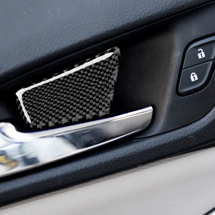 4 PCS Car Carbon Fiber Door Bowl Decorative Sticker for Chevrolet Cruze 2009-2015, Left and Right Drive Universal - Car Interior Mouldings by buy2fix | Online Shopping UK | buy2fix
