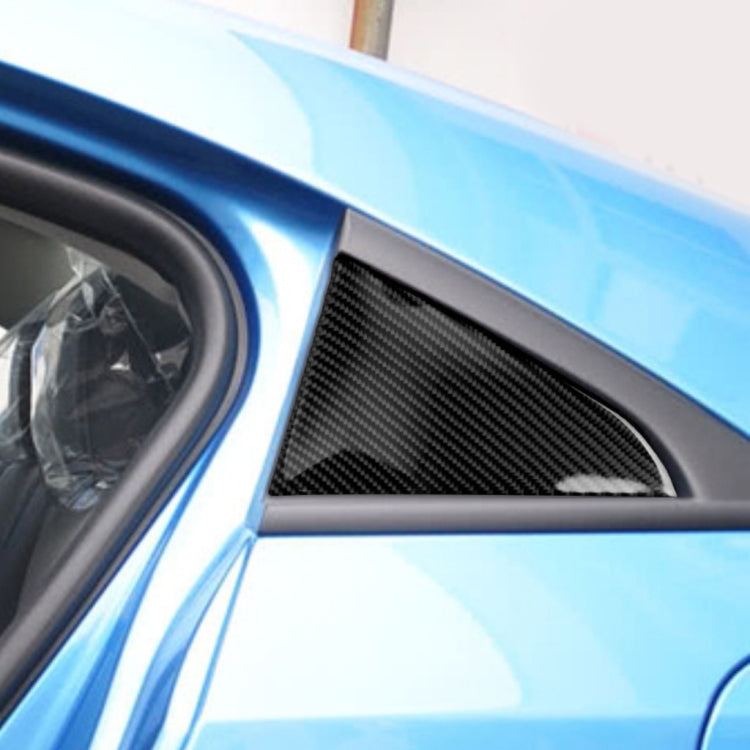 Car Carbon Fiber Rear Triangle Glass Decorative Sticker for Chevrolet Cruze 2009-2015, Left and Right Drive Universal by buy2fix