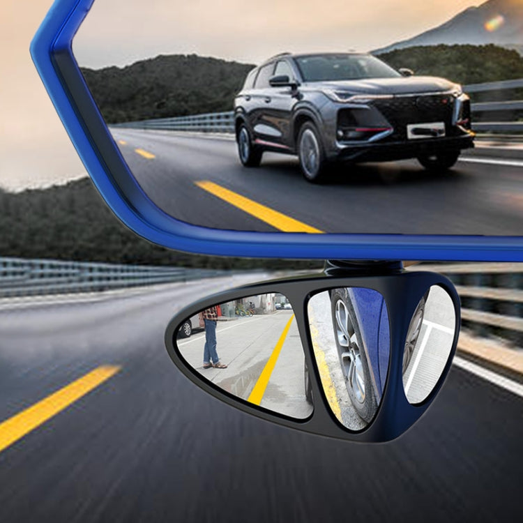 3R-151 3 in 1 Car Rearview Auxiliary Blind Spot Mirror Rear View 146 Front Wheel Mirror for Left Side by 3R