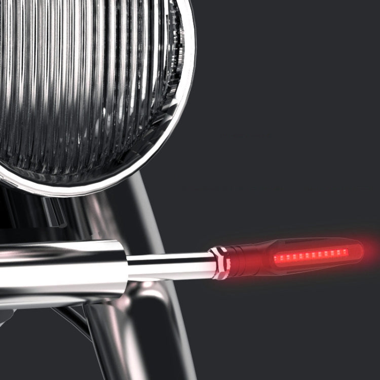 2 PCS D12V / 1W Motorcycle LED Waterproof Side Lights Turn Signal Light(Red Light) by buy2fix