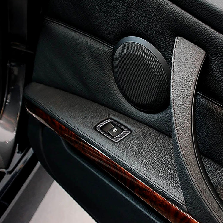 2 in 1 Carbon Fiber Car Right Driving Lifting Panel Decorative Sticker for BMW E92 2005-2012 by buy2fix