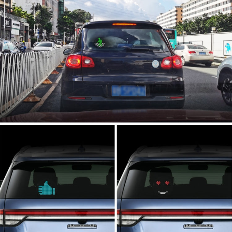 EM01 Car Bluetooth Intelligent LED Expression Sticker Emoticons APP Manual Control by buy2fix
