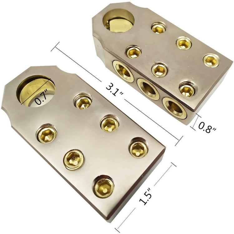 1 Pair Car Audio Modified Battery Connector Lead Acid Battery Terminal Connector - Booster Cable & Clip by buy2fix | Online Shopping UK | buy2fix