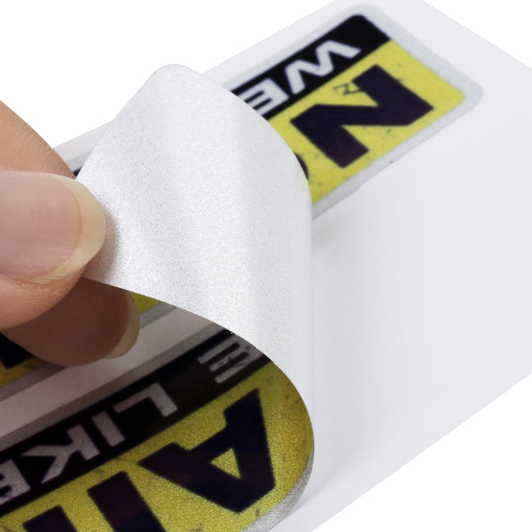 10 PCS Car NO AIRBAGS Words Random Decorative Sticker - by buy2fix | Online Shopping UK | buy2fix