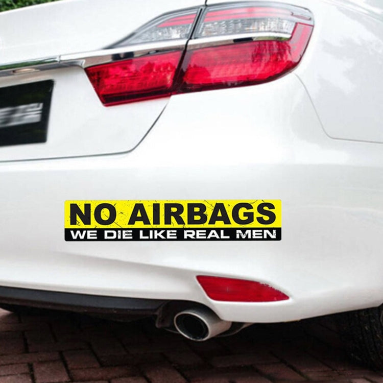 10 PCS Car NO AIRBAGS Words Random Decorative Sticker - by buy2fix | Online Shopping UK | buy2fix