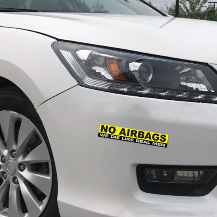 10 PCS Car NO AIRBAGS Words Random Decorative Sticker - by buy2fix | Online Shopping UK | buy2fix