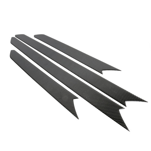 Car Carbon Fiber Door Panel Decorative Sticker for Volkswagen Tiguan L 2019-2021 by buy2fix