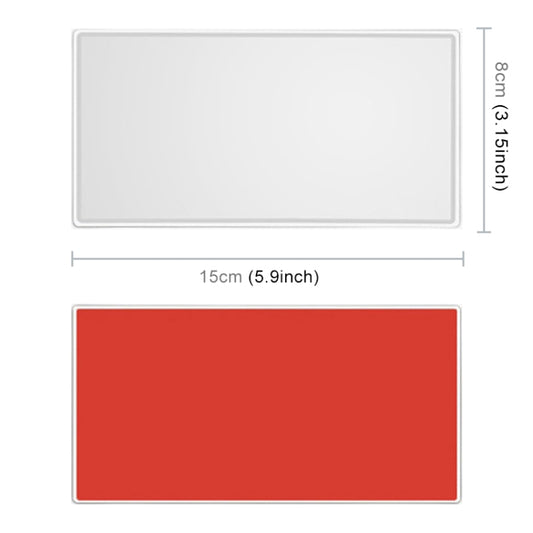 Portable Car Sunshade Makeup Mirror Stainless Steel Vanity Mirror, Size: 150 x 80mm by buy2fix