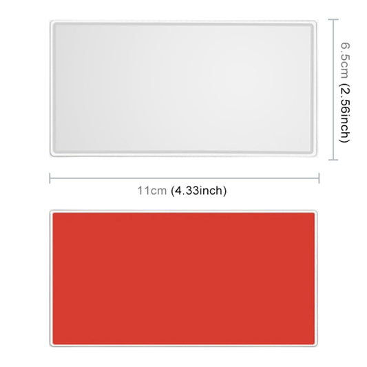 Portable Car Sunshade Makeup Mirror Stainless Steel Vanity Mirror, Size: 110 x 65mm by buy2fix