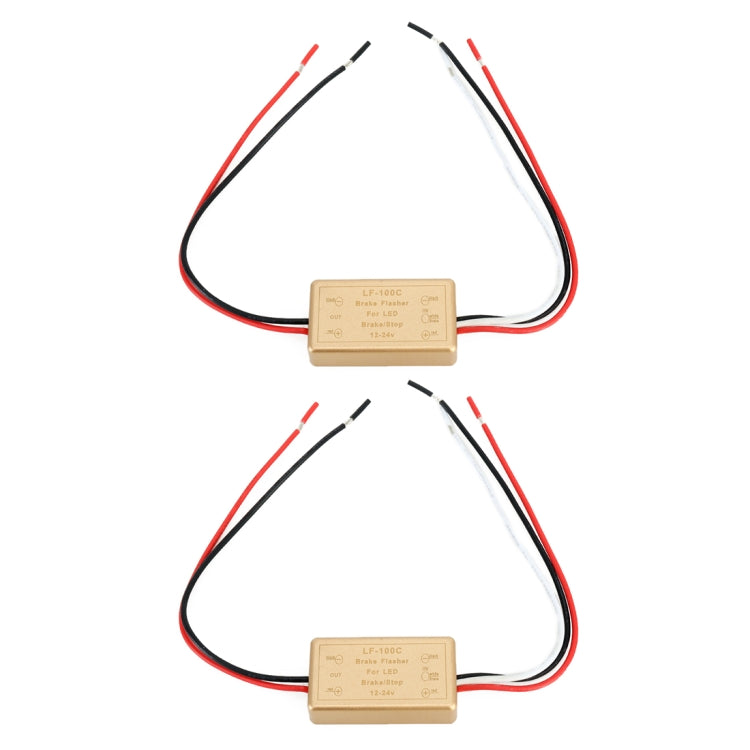 2 PCS LF-100C Car Brake Light Strobe - Car Light Accessories by buy2fix | Online Shopping UK | buy2fix
