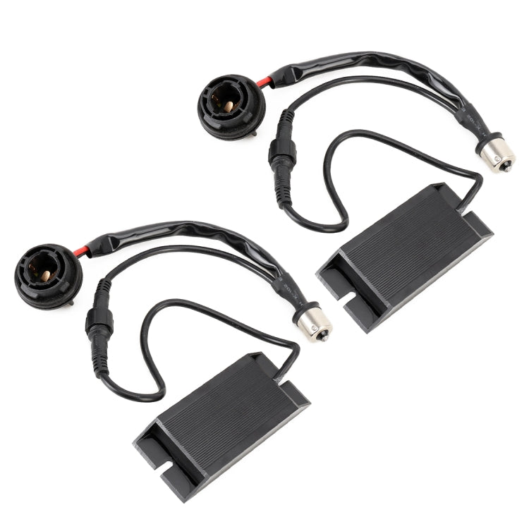2 PCS 1156 / BAU15S DC12V 50W 6 Ohms Turn Signal / Reversing Light / Brake Light Split Dual Resistance Decoder - Headlight Ballast by buy2fix | Online Shopping UK | buy2fix