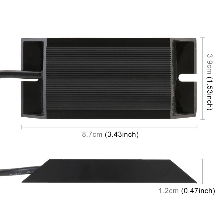 2 PCS 1156 / BAU15S DC12V 50W 6 Ohms Turn Signal / Reversing Light / Brake Light Split Dual Resistance Decoder - Headlight Ballast by buy2fix | Online Shopping UK | buy2fix