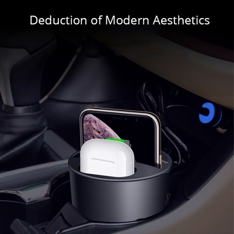 X9A Car QI Standard Charging Cup Wireless Fast Charger - Car Charger by buy2fix | Online Shopping UK | buy2fix